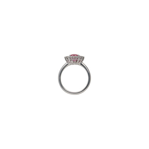 Accedi alla scheda di Bartorelli Italian Jewels ANELLO ROSETTA IN ORO BIANCO CON RUBINO CENTRALE E CONTORNO DI DIAMANTI - 326-AN276-9-7