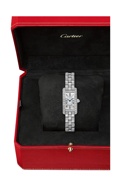Accedi alla scheda di Cartier TANK AM&Eacute;RICAINE, MODELLO MINI, ORO BIANCO, DIAMANTI, QUARZO - WJTA0067