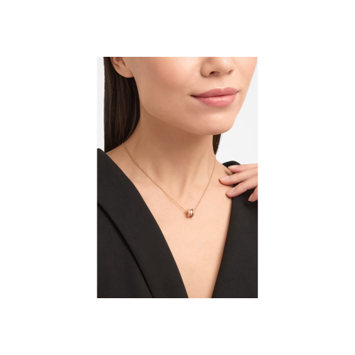 Accedi alla scheda di Bulgari COLLANA B.ZERO1 MINI IN ORO ROSA E DEMI-PAV&Eacute; DI DIAMANTI - CL860820