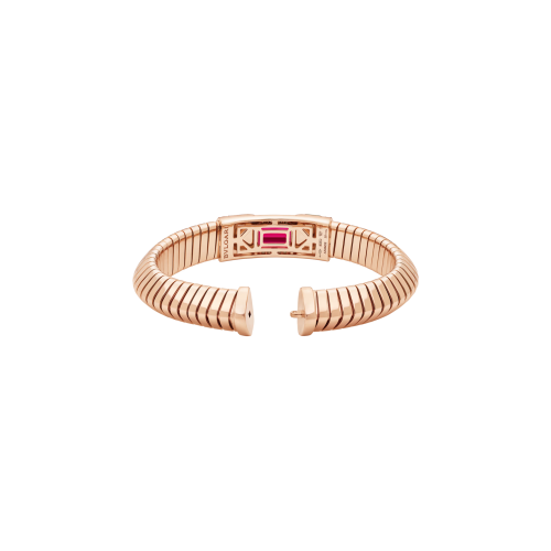 Accedi al prodotto correlato Bulgari BRACCIALE BULGARI TUBOGAS COLOR IN ORO ROSA CON DIAMANTI E RUBELLITE - BR860811