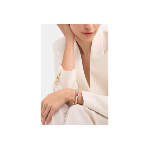 Accedi al prodotto correlato Bulgari BRACCIALE BULGARI TUBOGAS COLOR IN ORO ROSA CON DIAMANTI E RUBELLITE - BR860811