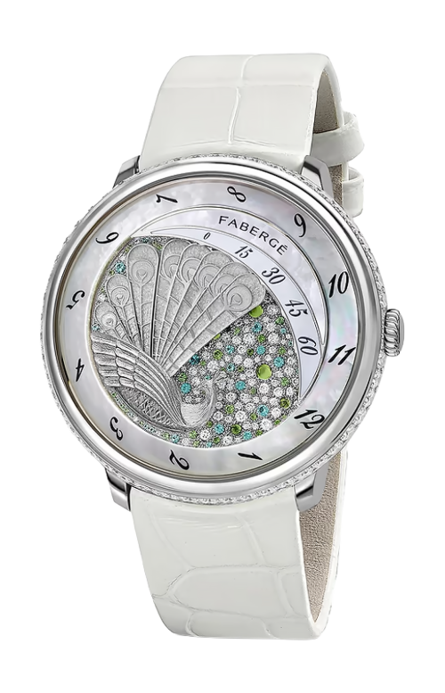 Accedi alla scheda di Faberg&eacute; OROLOGIO CON PIETRA PREZIOSA PAVONE - 1542