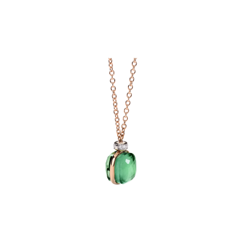 Accedi al prodotto correlato Pomellato COLLANA NUDO CLASSIC IN ORO ROSA E ORO BIANCO PRASIOLITE AGATA E DIAMANTI - PCC2022O6WHRBPAAV