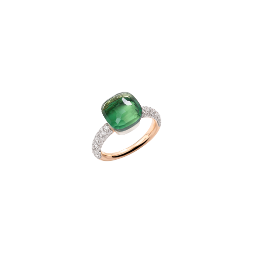 Accedi al prodotto correlato Pomellato ANELLO NUDO CLASSIC IN ORO ROSA E ORO BIANCO,  PRASIOLITE AGATA E DIAMANTI - PAC0040O6WHRBPAAV