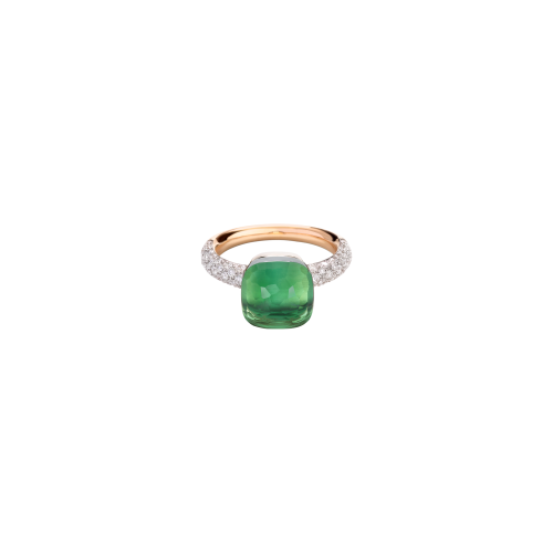 Accedi al prodotto correlato Pomellato ANELLO NUDO CLASSIC IN ORO ROSA E ORO BIANCO,  PRASIOLITE AGATA E DIAMANTI - PAC0040O6WHRBPAAV