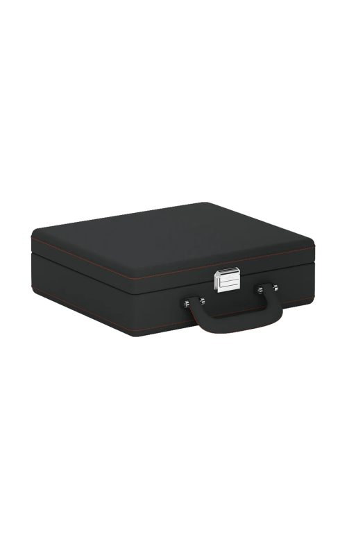 Accedi al prodotto correlato Scatola Del Tempo VALIGETTA 8 CUSTODIA PER OROLOGI IN PELLE GRIGIO ARDESIA/ARANCIONE