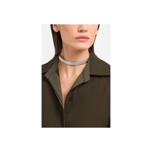 Accedi alla scheda di Bulgari COLLANA BVLGARI TUBOGAS GOLD & STEEL IN ACCIAIO INOSSIDABILE CON BORCHIE IN ORO GIALLO 18 KT - CL860868