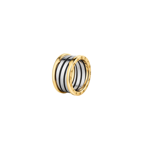 Accedi alla scheda di Bulgari ANELLO B.ZERO1 A QUATTRO FASCE GOLD & STEEL IN ORO GIALLO 18 KT E ACCIAIO - AN860830