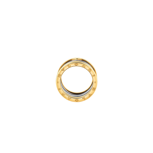 Accedi alla scheda di Bulgari ANELLO B.ZERO1 A QUATTRO FASCE GOLD & STEEL IN ORO GIALLO 18 KT E ACCIAIO - AN860830