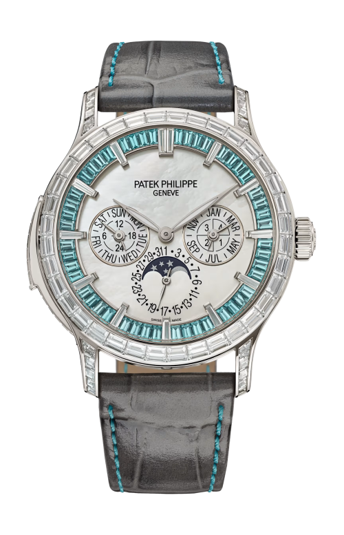 Accedi alla scheda di Patek Philippe GRANDI COMPLICAZIONI RIPETIZIONE MINUTI, CALENDARIO PERPETUO, ALTA GIOIELLERIA, CARICA AUTOMATICA - LIMITED EDITION - 5374/400P-001