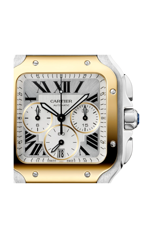 Accedi alla scheda di Cartier SANTOS DE CARTIER MODELLO GRANDE, ACCIAIO, ORO GIALLO, AUTOMATICO - W2SA0035