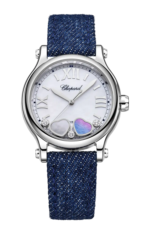Accedi alla scheda di Chopard HAPPY HEARTS 33 MM, AUTOMATICO, LUCENT STEEL&trade;, DIAMANTI, MADREPERLA - 278608