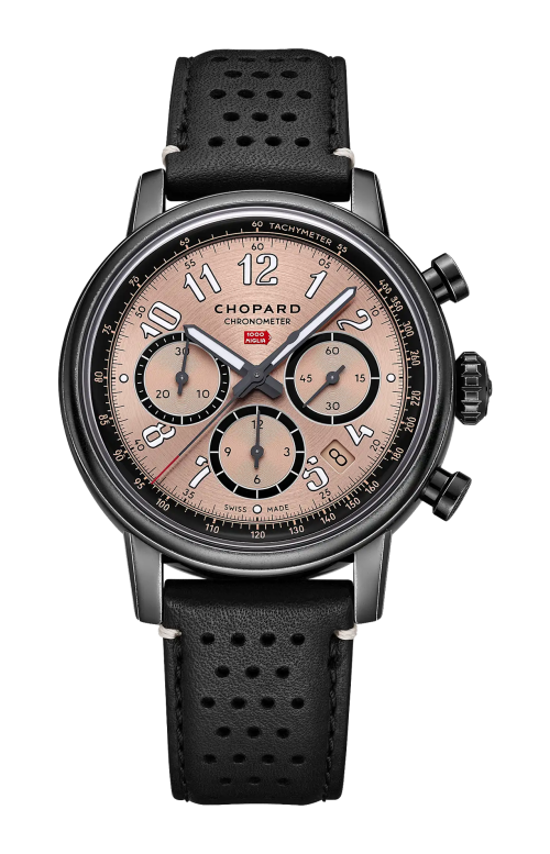 Accedi alla scheda di Chopard MILLE MIGLIA CLASSIC PATINA 40,5 MM, AUTOMATICO, LUCENT STEEL&trade; CON RIVESTIMENTO DLC - LIMITED EDITION - 168619
