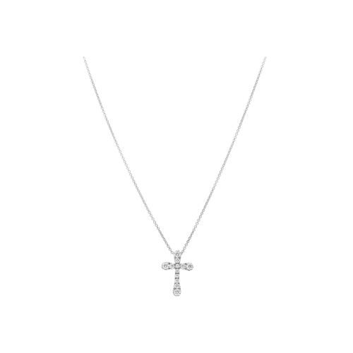 Accedi al prodotto correlato Bartorelli Italian Jewels COLLANA GIROCOLLO IN ORO BIANCO CON PENDENTE CROCE IN PAV&Eacute; DI DIAMANTI - 212-L420