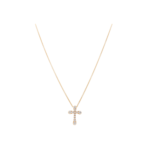 Accedi al prodotto correlato Bartorelli Italian Jewels COLLANA GIROCOLLO IN ORO ROSA CON PENDENTE CROCE IN PAV&Eacute; DI DIAMANTI - 212-L420