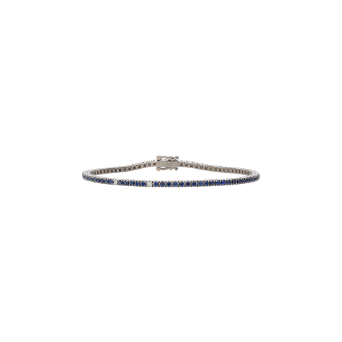 Accedi alla scheda di Bartorelli Italian Jewels BRACCIALE TENNIS IN ORO BIANCO CON ZAFFIRI BLU E SATELLITI DIAMANTI - 417-Q200