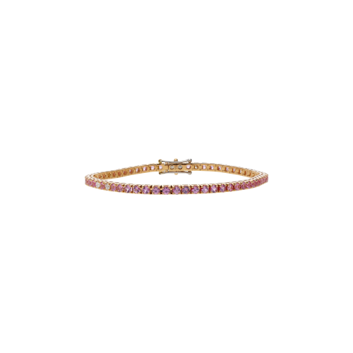 Accedi alla scheda di Bartorelli Italian Jewels BRACCIALE TENNIS IN ORO ROSA CON ZAFFIRI ROSA E SATELLITI DIAMANTI - 329-PRE-F