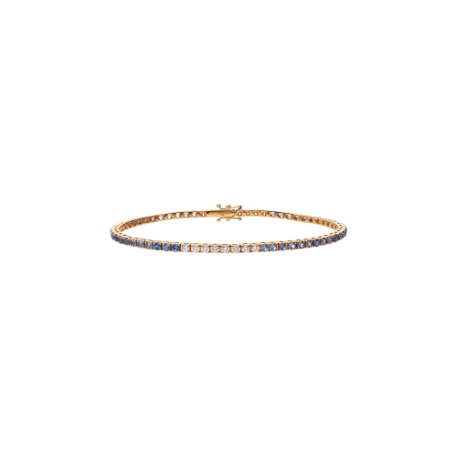 Accedi alla scheda di Bartorelli Italian Jewels BRACCIALE TENNIS IN ORO BIANCO CON ZAFFIRI BLU DEGRAD&Eacute; E DIAMANTI - 404-BF-2-3-175R-ICE-P5