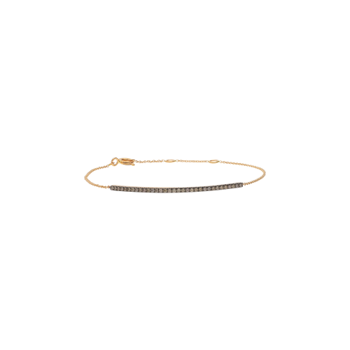 Accedi alla scheda di Bartorelli Italian Jewels BRACCIALE MORBIDO IN ORO ROSA CON BARRETTA IN PAV&Eacute; DI DIAMANTI BROWN - 370-XB2712