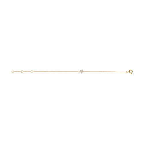 Accedi alla scheda di Bartorelli Italian Jewels BRACCIALE MORBIDO IN ORO GIALLO CON STELLINA IN PAV&Eacute; DI DIAMANTI - 370-XB1734
