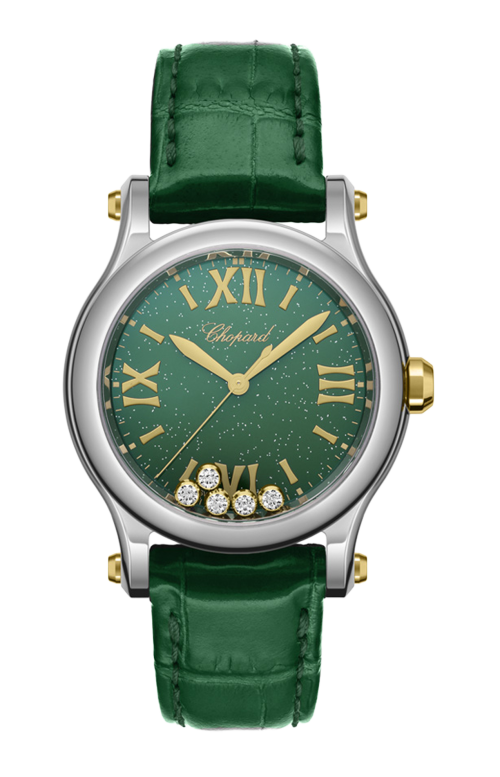 Accedi alla scheda di Chopard HAPPY SPORT 36 MM, QUARZO, ORO GIALLO ETICO, LUCENT STEEL&trade;, DIAMANTI - 278598-4001