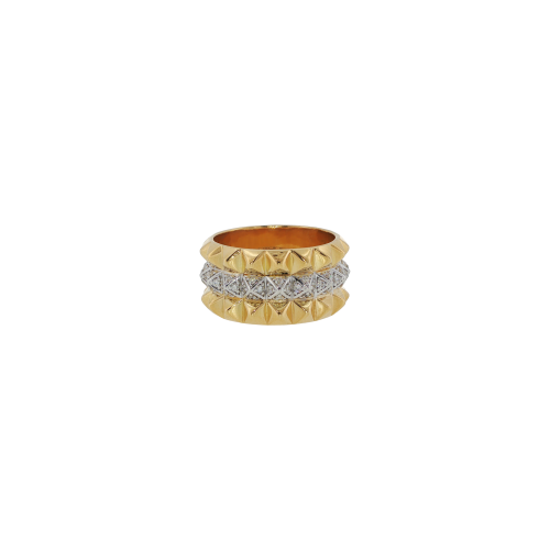 Accedi al prodotto correlato Bartorelli Italian Jewels FEDE TRIPLA PIRAMIDI IN ORO GIALLO CON PAV&Eacute; DI DIAMANTI - FEDETRIPLADIAOG