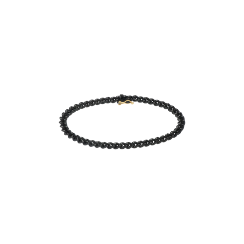Accedi al prodotto correlato Mano | J . BRACCIALE GROUMETTE ALTERNATO IN TITANIO NERO CON DIAMANTI NERI E ORO ROSA 18 KT - TNBG1001