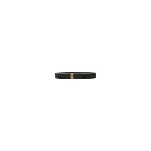 Accedi alla scheda di Mano | J . VERETTA UOMO MINIMAL IN TITANIO NERO, ORO 18 KT E 10 DIAMANTI BLACK - TNAR1001
