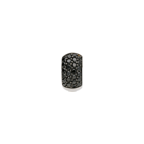 Accedi alla scheda di Bartorelli Italian Jewels MONO ORECCHINO A CERCHIO PICCOLO BOMBATO IN ORO BIANCO CON DEMI-PAV&Egrave; DI DIAMANTI NERI - LB-VE08962DKW_MONO