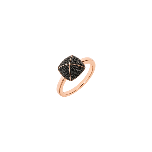 Accedi alla scheda di Bartorelli Italian Jewels ANELLO IN ORO ROSA CON BORCHIA GRANDE DI DIAMANTI NERI - ANBORCHIASINGGORBLK