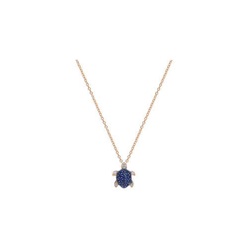 Accedi al prodotto correlato Bartorelli Italian Jewels COLLANA GIROCOLLO IN ORO ROSA CON PENDENTE TARTARUGHINA IN PAV&Eacute; DI ZAFFIRI E DIAMANTI - 254299