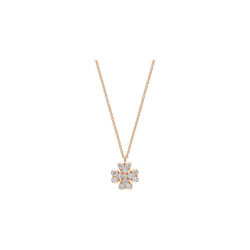 Accedi alla scheda di Bartorelli Italian Jewels COLLANA GIROCOLLO IN ORO ROSA CON PENDENTE QUADRIFOGLIO IN PAV&Eacute; DI DIAMANTI - 253773