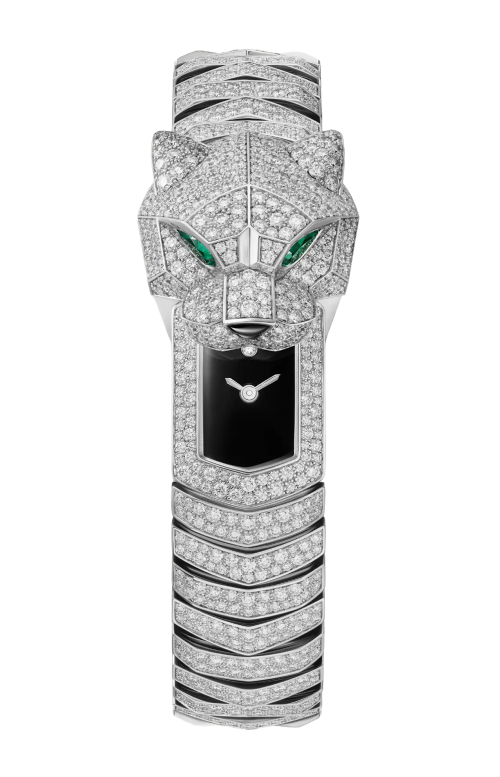 Accedi alla scheda di Cartier LA PANTH&Egrave;RE DE CARTIER MODELLO MINI, ORO BIANCO, DIAMANTI, QUARZO - HPI01742