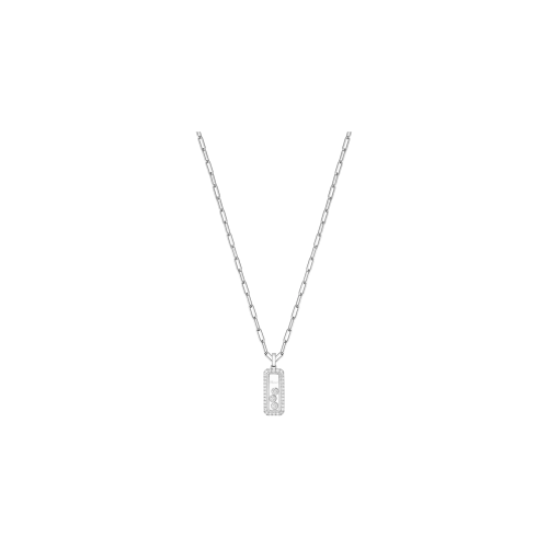 Accedi alla scheda di Chopard CHOPARD - COLLANA HAPPY DIAMONDS ICONS CON PENDENTE IN ORO BIANCO ETICO, DIAMANTI - 79A201-1201