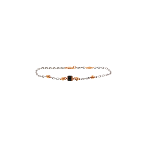 Accedi alla scheda di Zancan BRACCIALE ZANCAN IN ORO BIANCO E ORO ROSA CON DIAMANTI BIANCHI E NERI - UB162RB