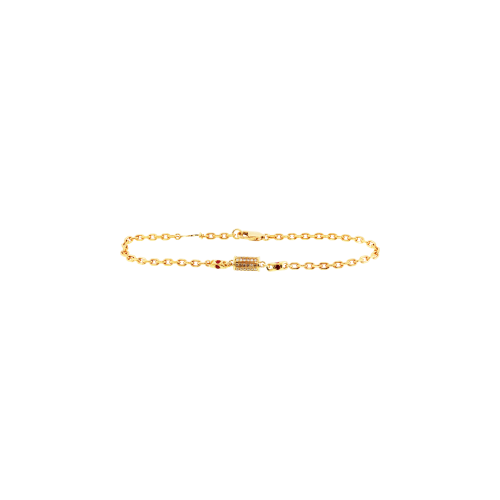 Accedi al prodotto correlato Zancan BRACCIALE ZANCAN IN ORO GIALLO CON DIAMANTI BIANCHI, DIAMANTI BROWN E RUBINI - UB161G