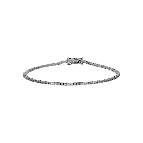 Bracciale tennis in oro bianco 18 carati  e diamanti bianchi taglio brillante - DB6971DW