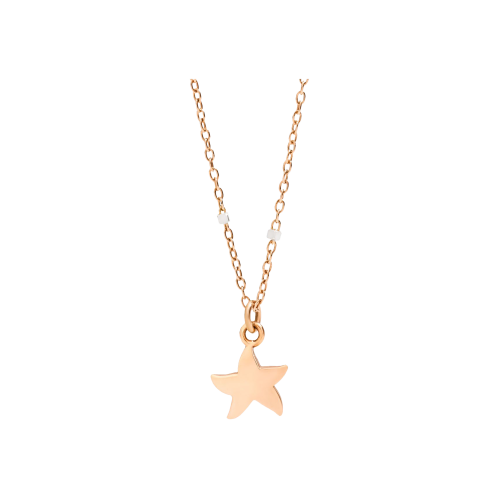 MINI DODO - COLLANA GIROCOLLO MINI STELLINA IN ORO ROSA - DCLLP/STPP/9/K
