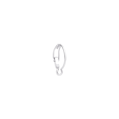 DODO ESSENTIALS - ORECCHINO HOOP ESSENTIALS IN ORO BIANCO - DORPP/OB/H