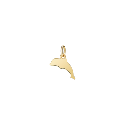 DODO ACQUA - DELFINO - Ciondolo piccolo in oro giallo 18 kt - D3DEPOG