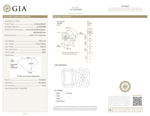 ANELLO TRILOGY IN ORO ROSA CON DIAMANTI FANCY YELLOW - 372-3698