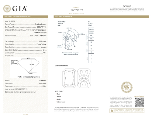 ANELLO SOLITARIO IN ORO BIANCO CON DIAMANTE FANCY YELLOW E PAVÉ DI DIAMANTI BIANCHI - 000-4935-326