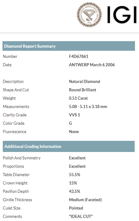 ANELLO RAMI IN PLATINO E DIAMANTI CERTIFICATI IGI - 3M00053W