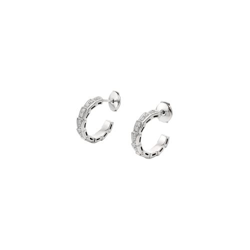 ORECCHINI SERPENTI IN ORO BIANCO E DIAMANTI