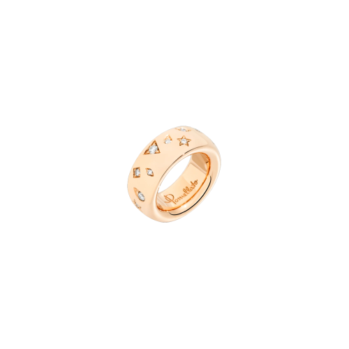 ANELLO ICONICA IN ORO ROSA E DIAMANTI - PA91060O7000DB000 - PA91060O7000DB000