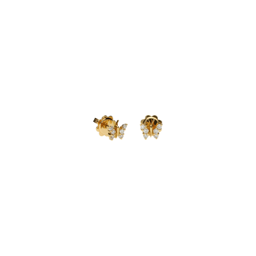 Orecchini in oro rosa 18 carati e diamanti bianchi taglio brillante - PB272/2385