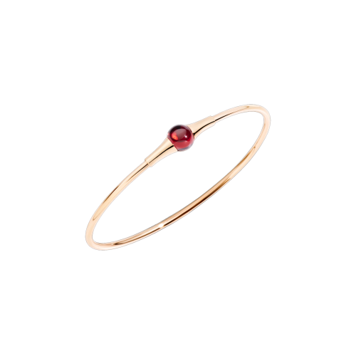 POMELLATO - BRACCIALE M'AMA NON M'AMA IN ORO ROSA CON GRANATO CABOCHON - PBB7030O7000000OG
