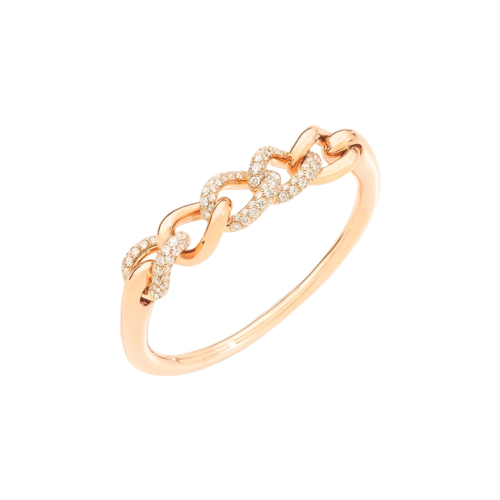 POMELLATO - BRACCIALE CATENE IN ORO ROSA CON DIAMANTI - PBC1011O7000DB000