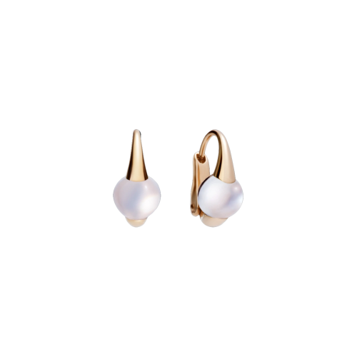 POMELLATO ORECCHINI M AMA NON M AMA IN ORO ROSA CON ADULARIE