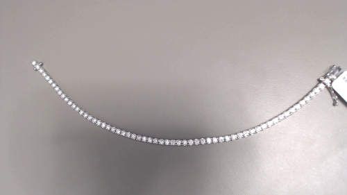 BRACCIALE TENNIS IN ORO BIANCO CON DIAMANTI BIANCHI